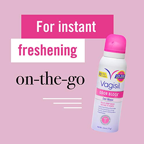 Vagisil Odor Block Multipack for Women, Daily Intimate wash, 20 Feminine Wipes, and Dry Wash